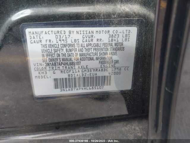 Photo 8 VIN: 3N1AB7AP4HL685107 - NISSAN SENTRA 