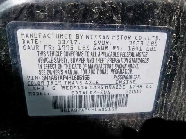 Photo 9 VIN: 3N1AB7AP4HL685155 - NISSAN SENTRA S 