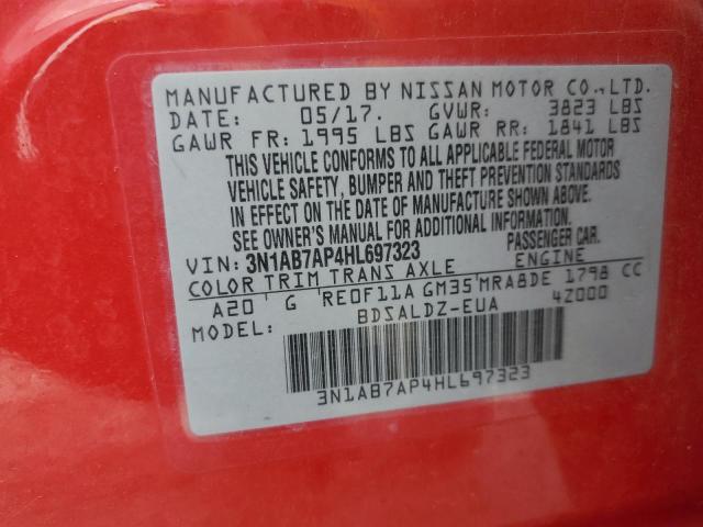 Photo 11 VIN: 3N1AB7AP4HL697323 - NISSAN SENTRA S 