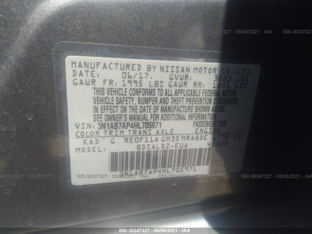 Photo 8 VIN: 3N1AB7AP4HL705971 - NISSAN SENTRA 