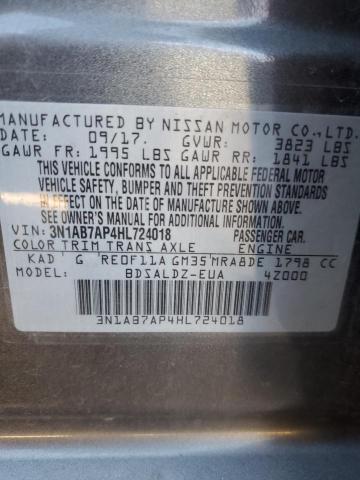 Photo 11 VIN: 3N1AB7AP4HL724018 - NISSAN SENTRA 