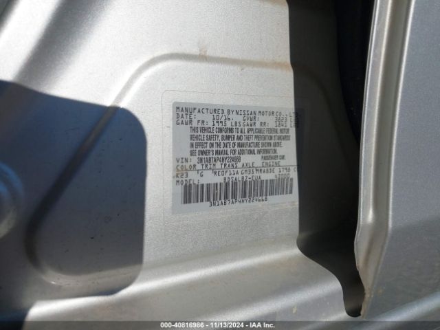 Photo 8 VIN: 3N1AB7AP4HY224668 - NISSAN SENTRA 