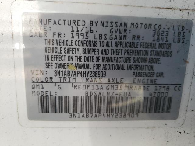 Photo 11 VIN: 3N1AB7AP4HY238909 - NISSAN SENTRA S 