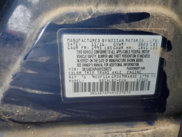 Photo 12 VIN: 3N1AB7AP4HY239073 - NISSAN SENTRA S 