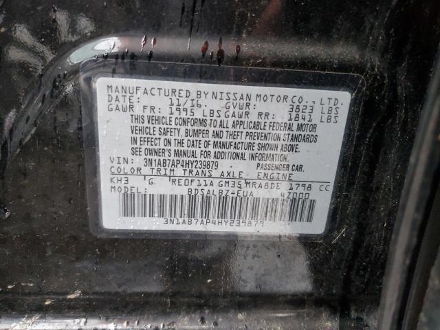 Photo 11 VIN: 3N1AB7AP4HY239879 - NISSAN SENTRA S 