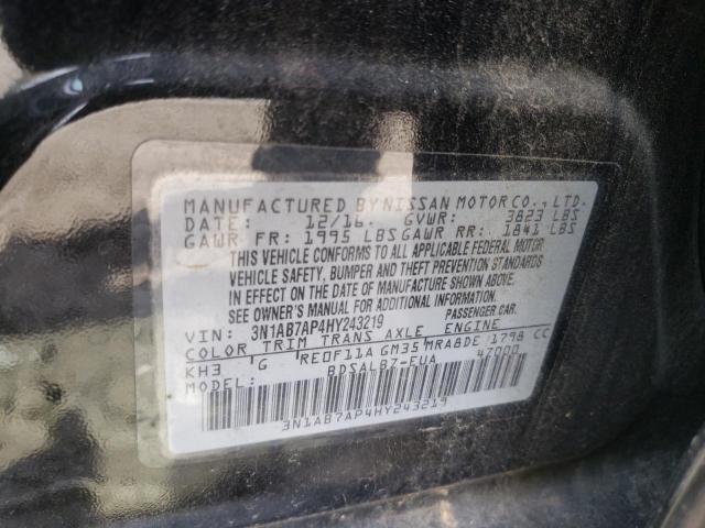 Photo 11 VIN: 3N1AB7AP4HY243219 - NISSAN SENTRA S 