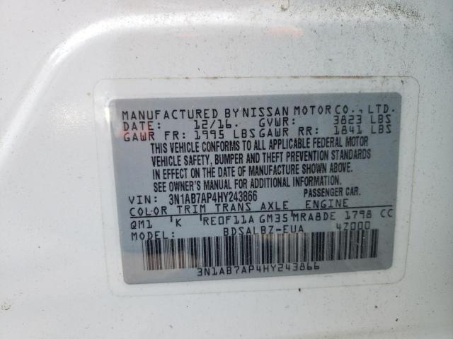 Photo 11 VIN: 3N1AB7AP4HY243866 - NISSAN SENTRA S 