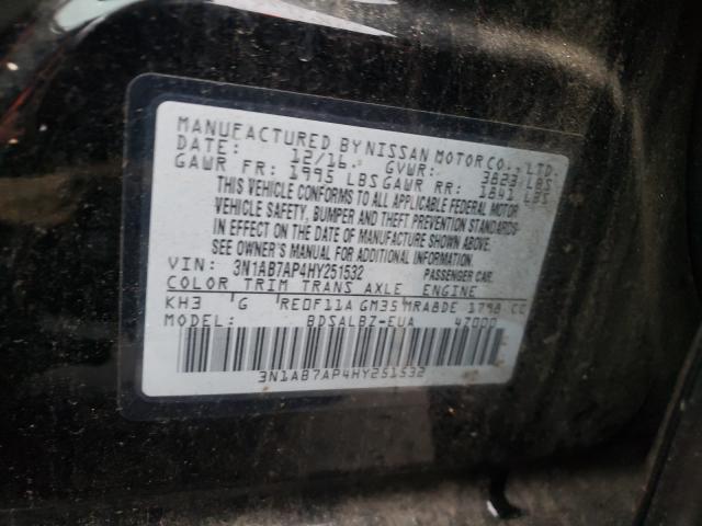 Photo 9 VIN: 3N1AB7AP4HY251532 - NISSAN SENTRA S 