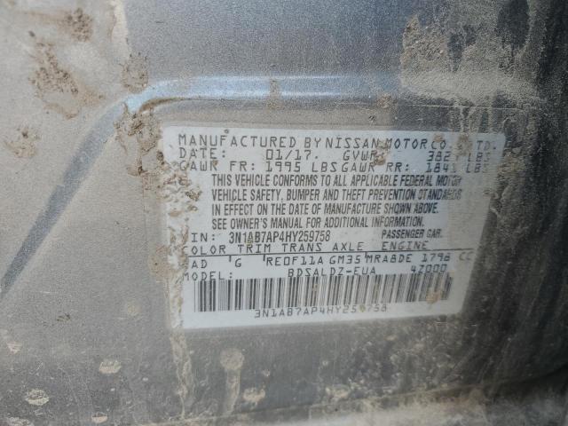 Photo 11 VIN: 3N1AB7AP4HY259758 - NISSAN SENTRA S 