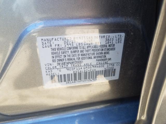 Photo 9 VIN: 3N1AB7AP4HY269061 - NISSAN SENTRA S 