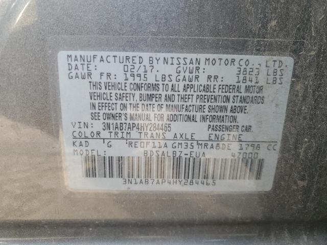 Photo 12 VIN: 3N1AB7AP4HY284465 - NISSAN SENTRA 