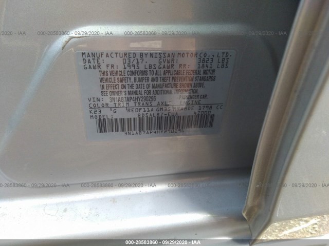 Photo 8 VIN: 3N1AB7AP4HY290296 - NISSAN SENTRA 