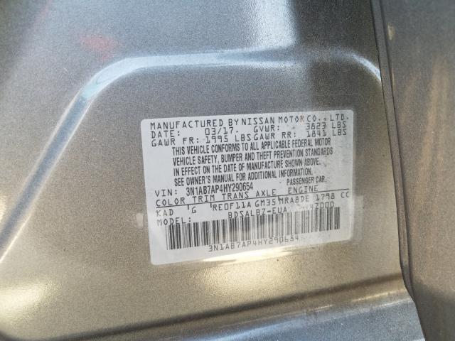 Photo 9 VIN: 3N1AB7AP4HY290654 - NISSAN SENTRA S 