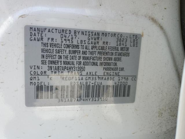 Photo 11 VIN: 3N1AB7AP4HY313950 - NISSAN SENTRA S 