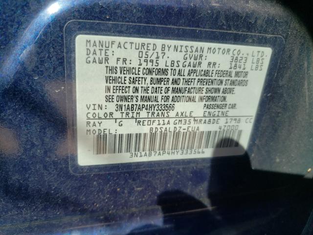 Photo 9 VIN: 3N1AB7AP4HY333566 - NISSAN SENTRA 