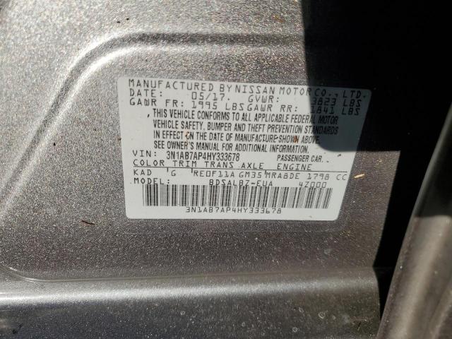 Photo 11 VIN: 3N1AB7AP4HY333678 - NISSAN SENTRA S 