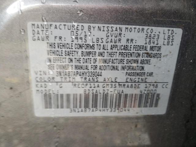 Photo 11 VIN: 3N1AB7AP4HY339044 - NISSAN SENTRA 