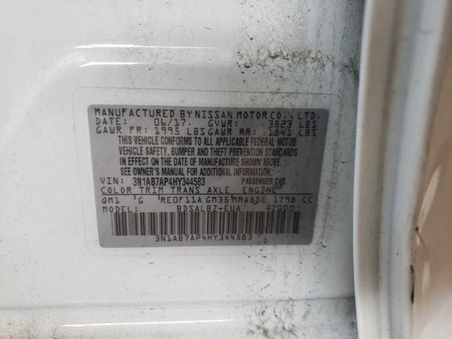 Photo 9 VIN: 3N1AB7AP4HY344583 - NISSAN SENTRA S 