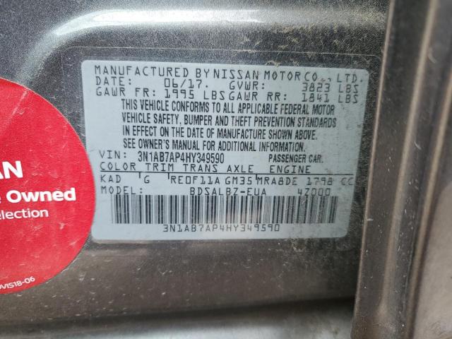 Photo 11 VIN: 3N1AB7AP4HY349590 - NISSAN SENTRA 