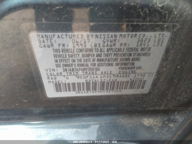 Photo 8 VIN: 3N1AB7AP4HY359164 - NISSAN SENTRA 