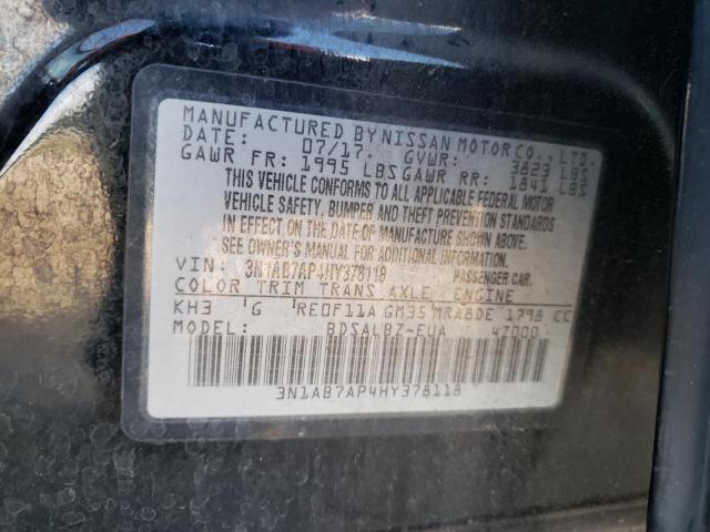 Photo 11 VIN: 3N1AB7AP4HY378118 - NISSAN SENTRA S 