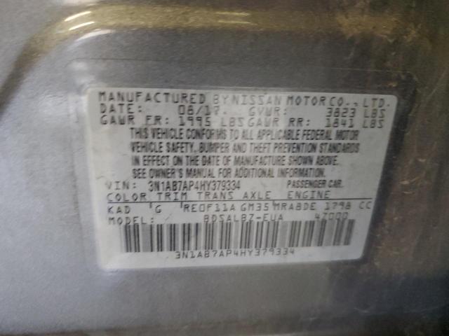 Photo 9 VIN: 3N1AB7AP4HY379334 - NISSAN SENTRA S 