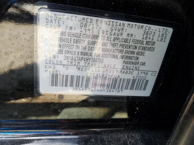 Photo 9 VIN: 3N1AB7AP4HY384789 - NISSAN SENTRA S 