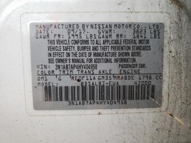 Photo 11 VIN: 3N1AB7AP4HY404958 - NISSAN SENTRA 