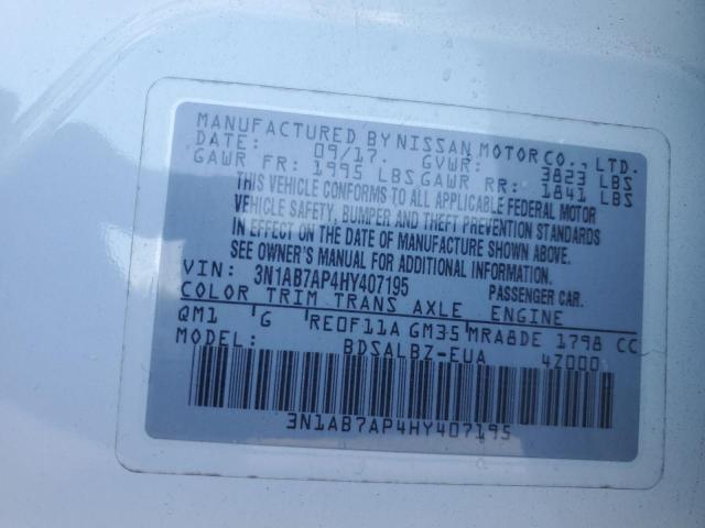 Photo 11 VIN: 3N1AB7AP4HY407195 - NISSAN SENTRA 