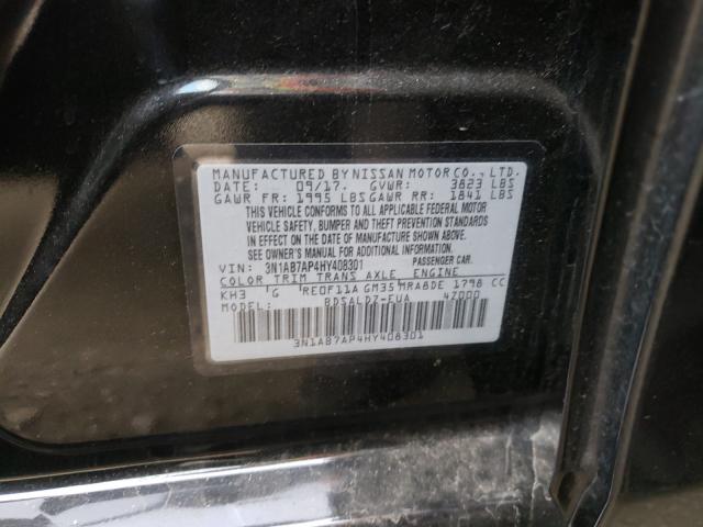 Photo 9 VIN: 3N1AB7AP4HY408301 - NISSAN SENTRA S 