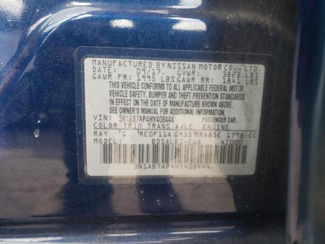 Photo 9 VIN: 3N1AB7AP4HY408444 - NISSAN SENTRA S 