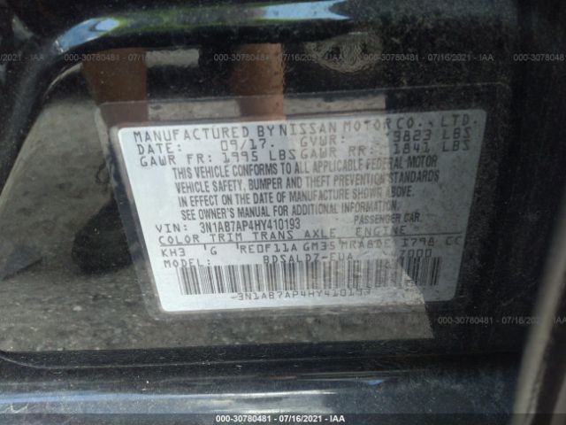 Photo 8 VIN: 3N1AB7AP4HY410193 - NISSAN SENTRA 