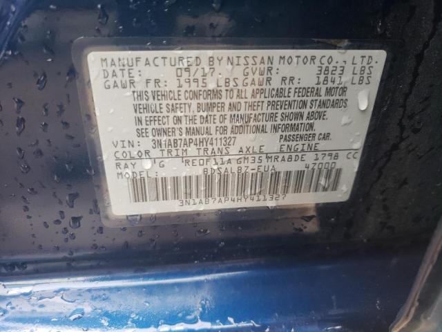 Photo 12 VIN: 3N1AB7AP4HY411327 - NISSAN SENTRA S 