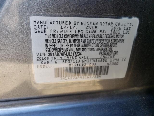 Photo 11 VIN: 3N1AB7AP4JL617234 - NISSAN SENTRA S 