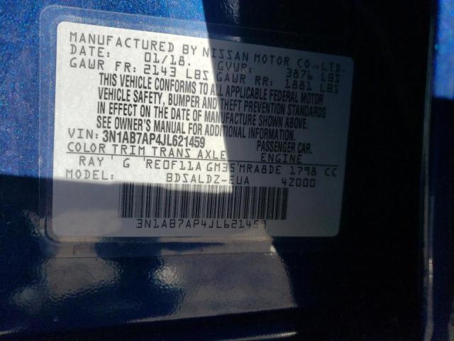 Photo 11 VIN: 3N1AB7AP4JL621459 - NISSAN SENTRA S 