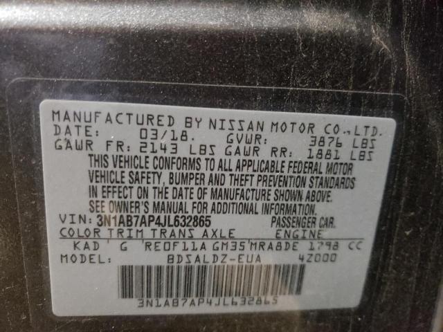 Photo 9 VIN: 3N1AB7AP4JL632865 - NISSAN SENTRA S 