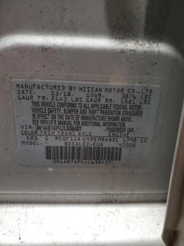 Photo 12 VIN: 3N1AB7AP4JL638407 - NISSAN SENTRA S 