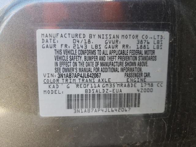 Photo 12 VIN: 3N1AB7AP4JL642067 - NISSAN SENTRA S 