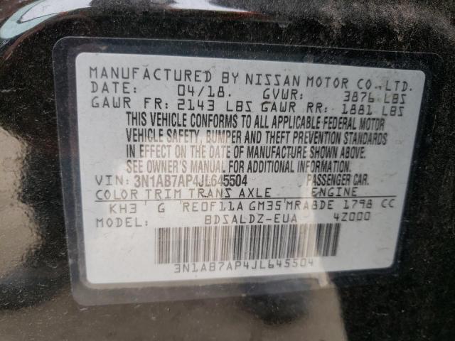 Photo 9 VIN: 3N1AB7AP4JL645504 - NISSAN SENTRA S 