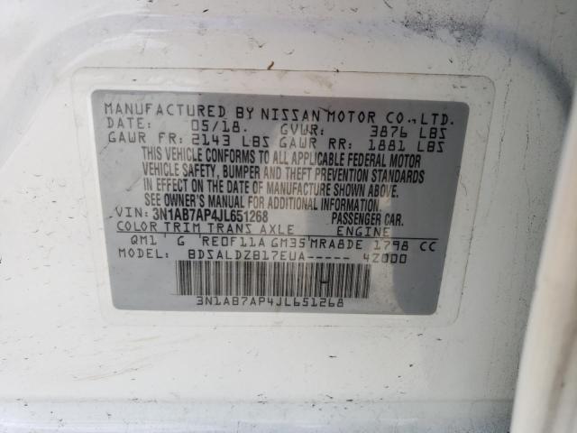 Photo 11 VIN: 3N1AB7AP4JL651268 - NISSAN SENTRA S 