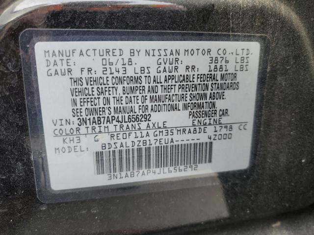 Photo 11 VIN: 3N1AB7AP4JL656292 - NISSAN SENTRA S 