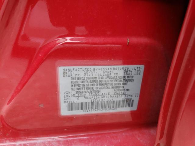 Photo 9 VIN: 3N1AB7AP4JY210484 - NISSAN SENTRA S 