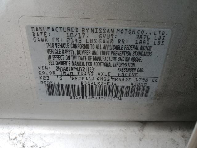 Photo 11 VIN: 3N1AB7AP4JY211991 - NISSAN SENTRA 