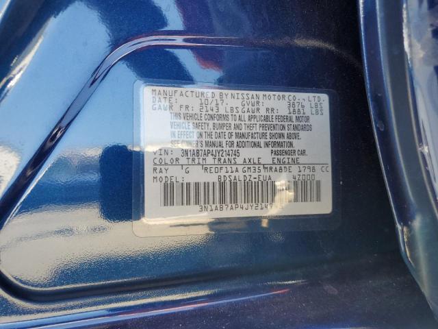 Photo 11 VIN: 3N1AB7AP4JY214745 - NISSAN SENTRA S 