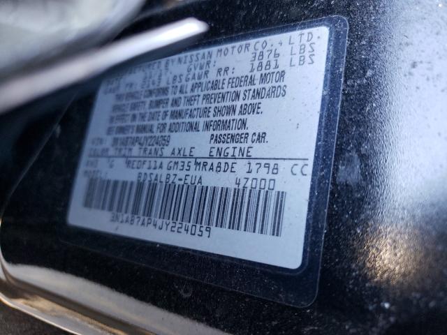 Photo 9 VIN: 3N1AB7AP4JY224059 - NISSAN SENTRA S 