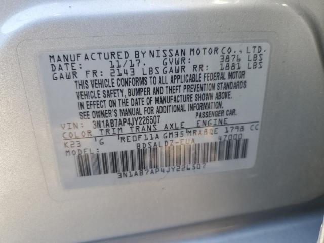 Photo 11 VIN: 3N1AB7AP4JY226507 - NISSAN SENTRA 