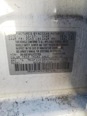 Photo 11 VIN: 3N1AB7AP4JY227656 - NISSAN SENTRA 