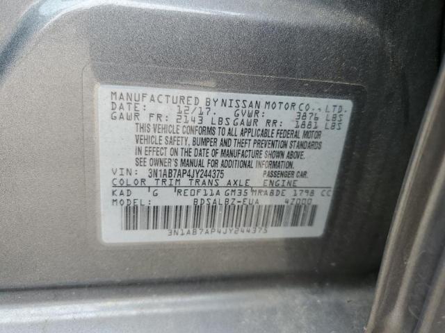 Photo 11 VIN: 3N1AB7AP4JY244375 - NISSAN SENTRA S 