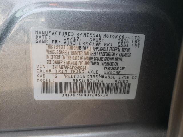 Photo 9 VIN: 3N1AB7AP4JY245414 - NISSAN SENTRA S 