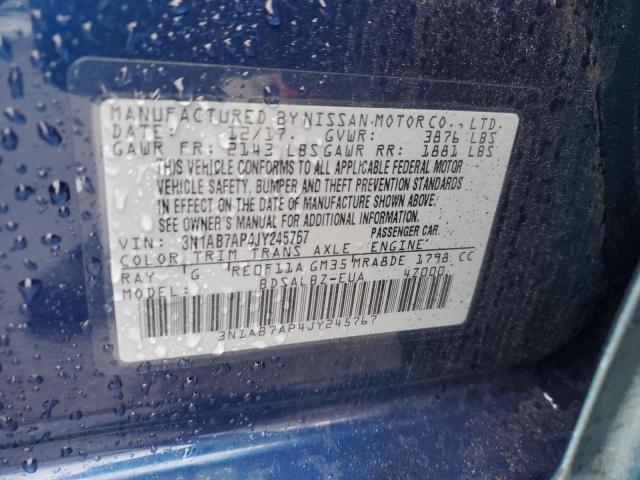 Photo 12 VIN: 3N1AB7AP4JY245767 - NISSAN SENTRA 